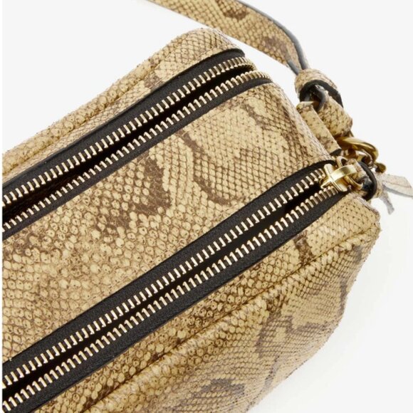 ISABEL MARANT Wardy Camera Bag in Snake Print Leather - Picture 5 of 7